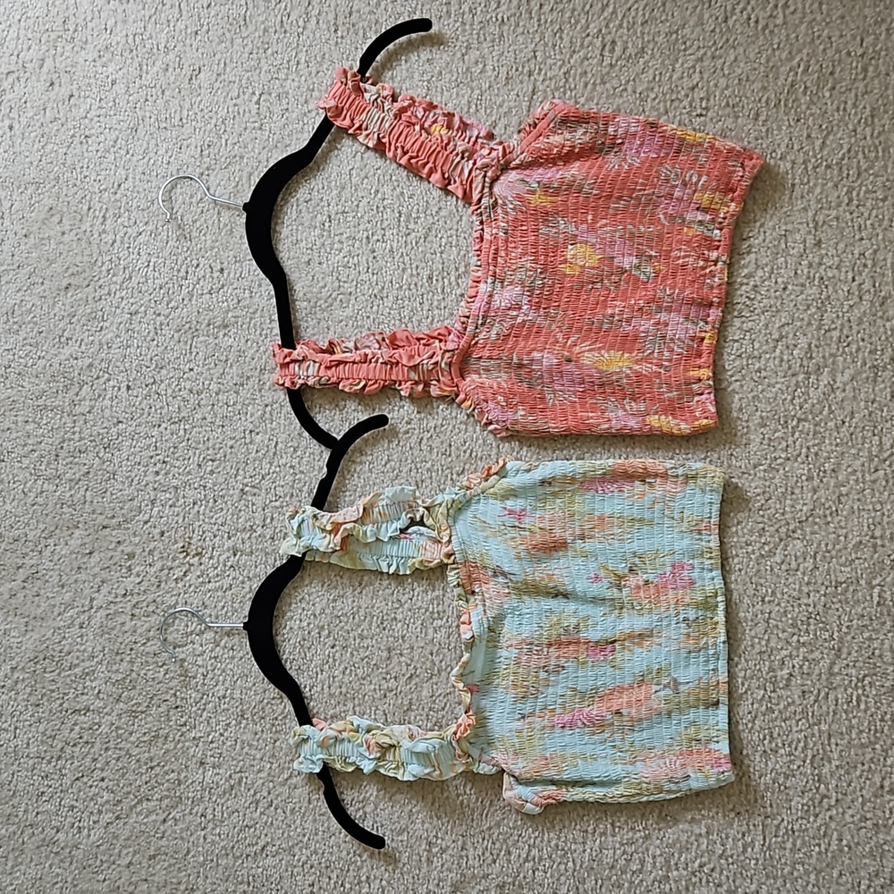 Forever 21 floral crop top